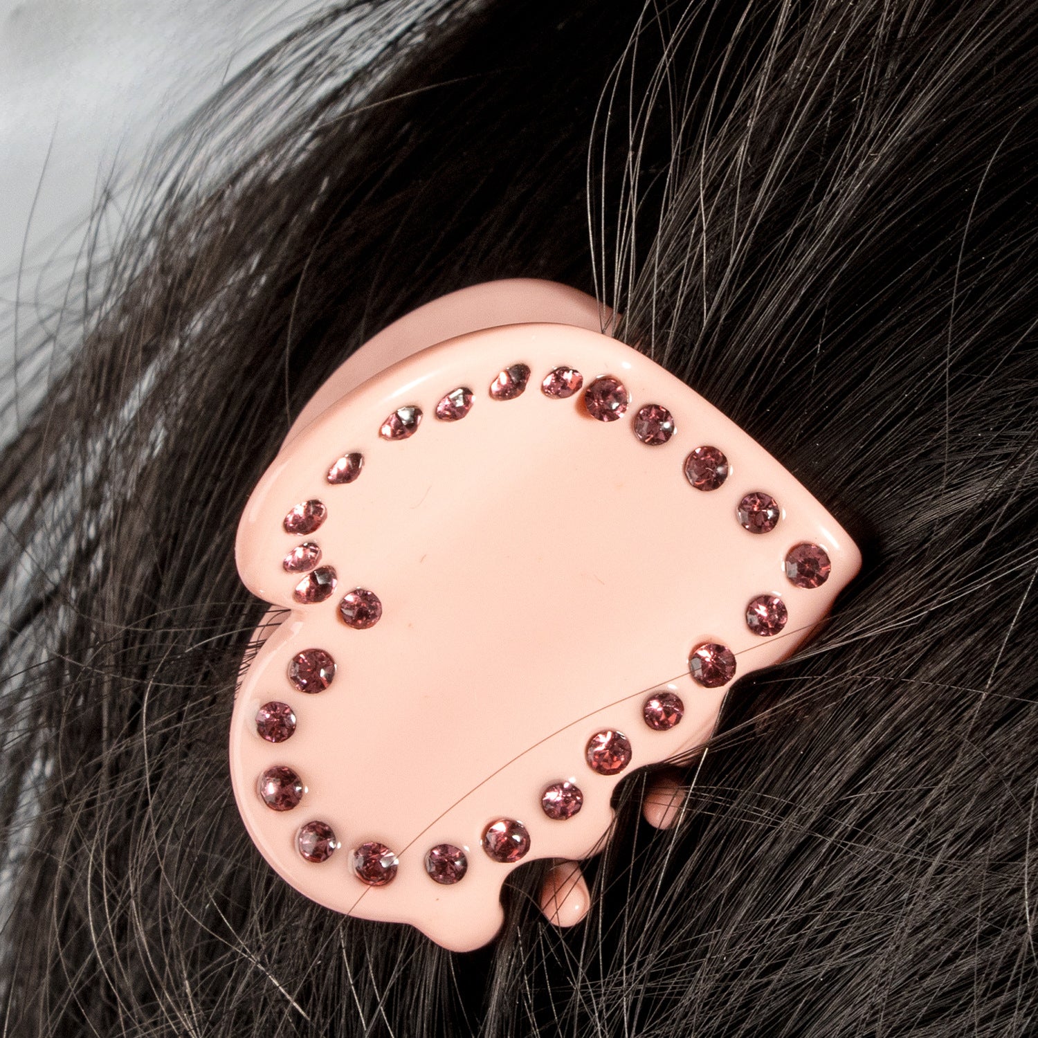 Wholesale Valentine's Day Acetate Heart Shaped Hair Clips