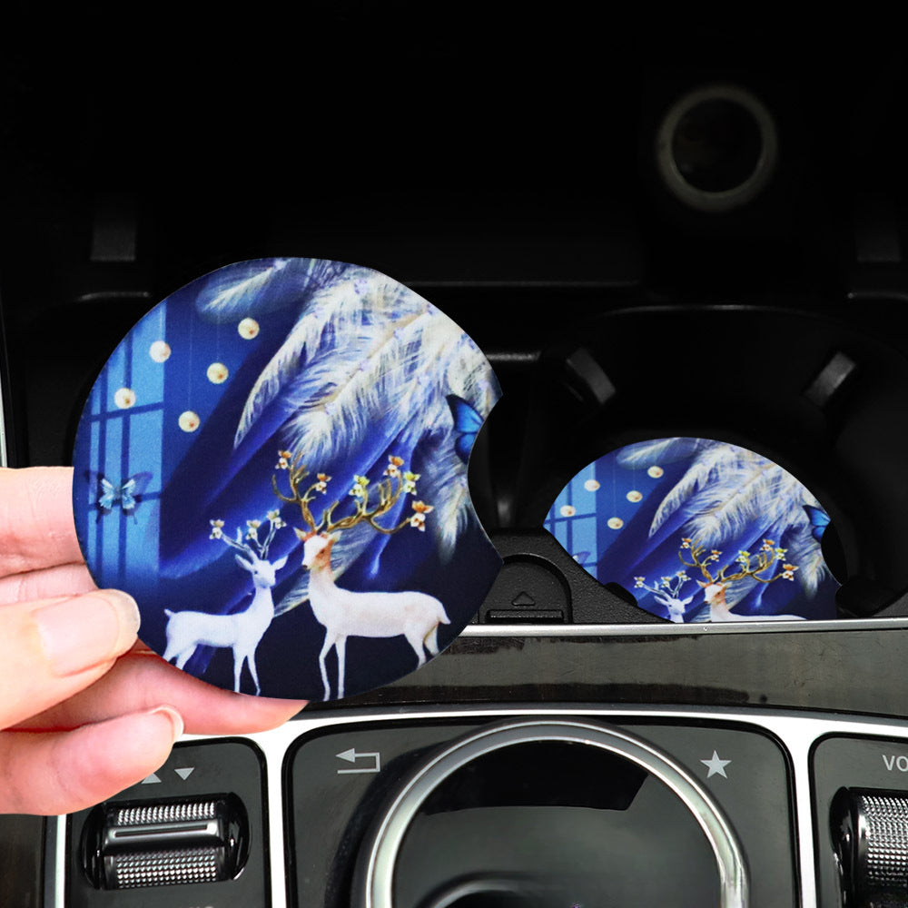 Wholesale 10PCS Butterfly PVC Car Tea Coasters