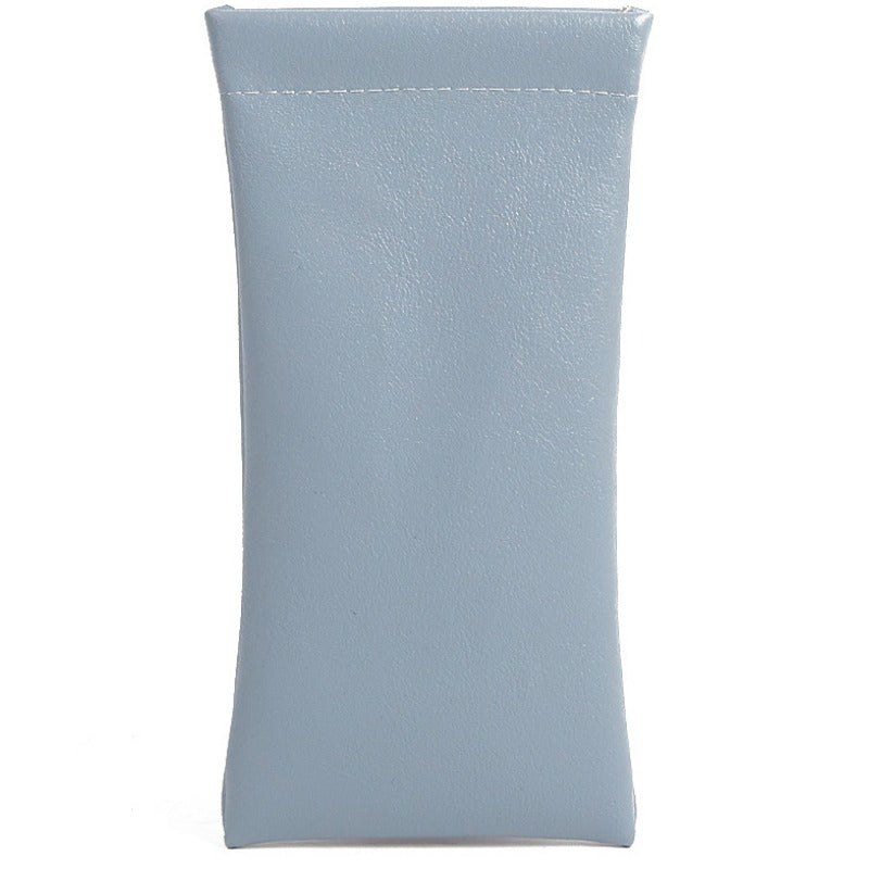Wholesale Leather Solid Color Glasses Storage Bags
