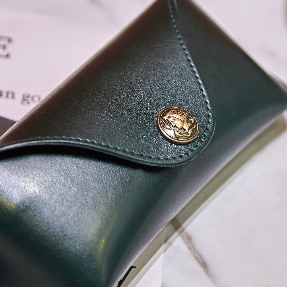 Whoelsale PU Soft Bag Leather Glasses Storage Box