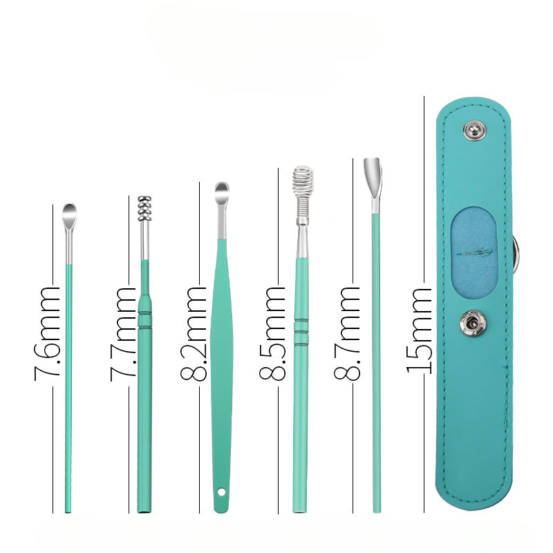 Wholesale Stainless Steel Ear Pick 6-piece Set
