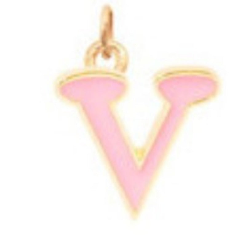 Wholesale Candy Colored Letter Titanium Steel Necklaces