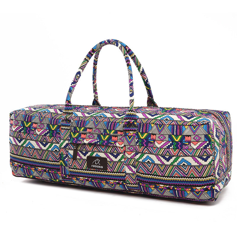 Wholesale Ethnic Style Large Capacity Canvas Yoga Bags, Fitness and Sports Bags