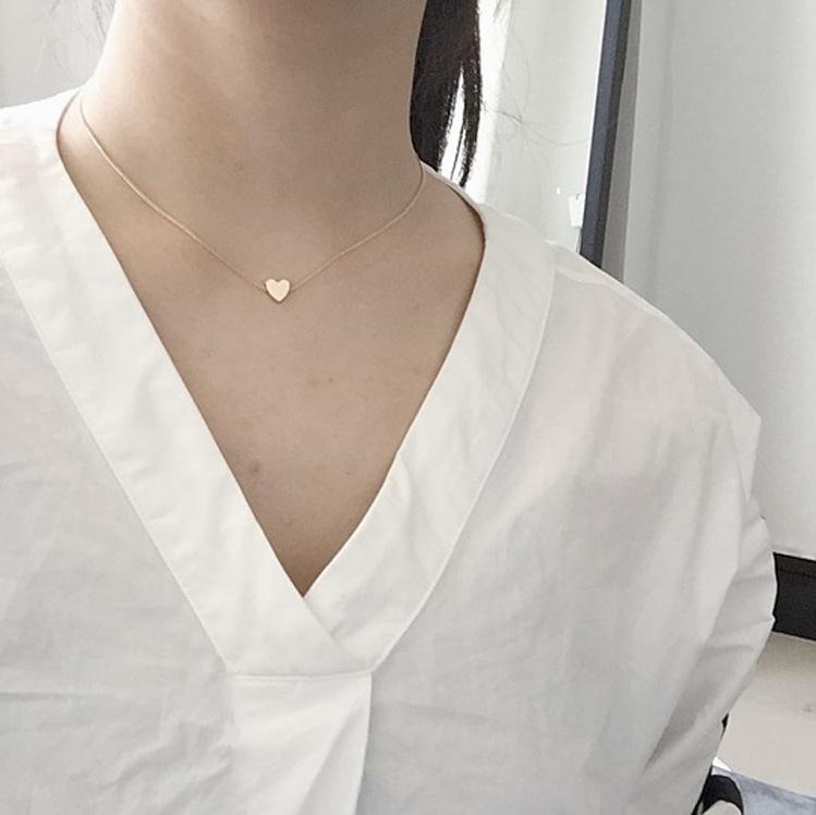 Wholesale Alloy Silver Plated Love Short Necklaces