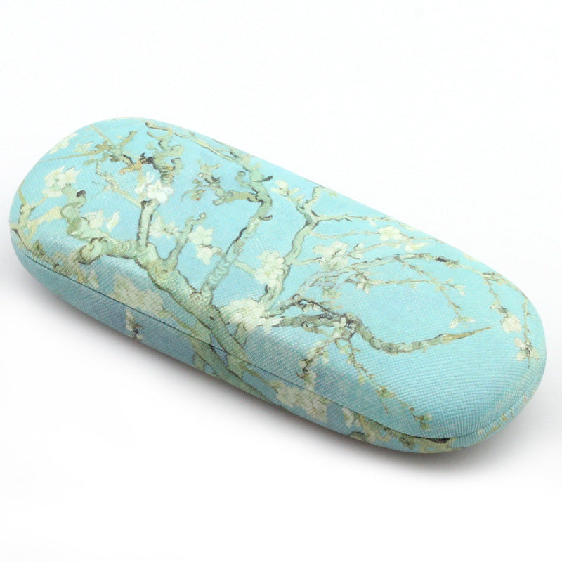 Oil painting vintage creative glasses case