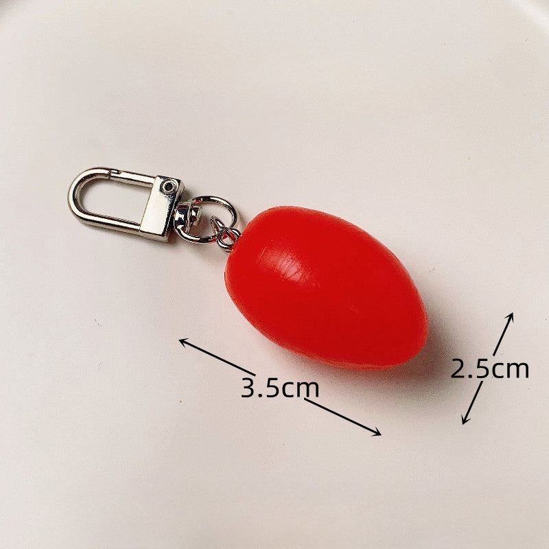 Wholesale Simulation PVC Simulation Fruit Keychain