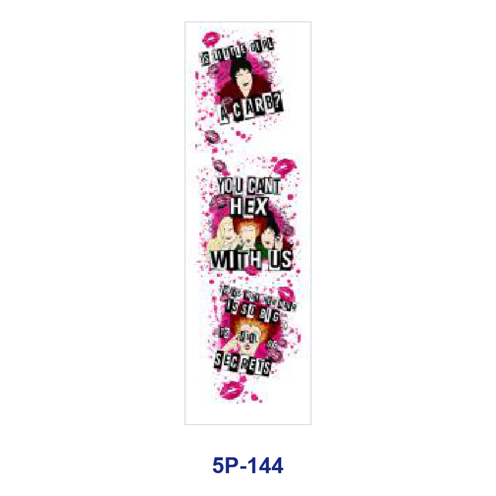 Wholesale 2/ 8/ 16pcs Vintage  Ghost Witchy Silhouette Holiday Print Pen and Bookmark Stickers UV DTF Wraps OLY Exclusive