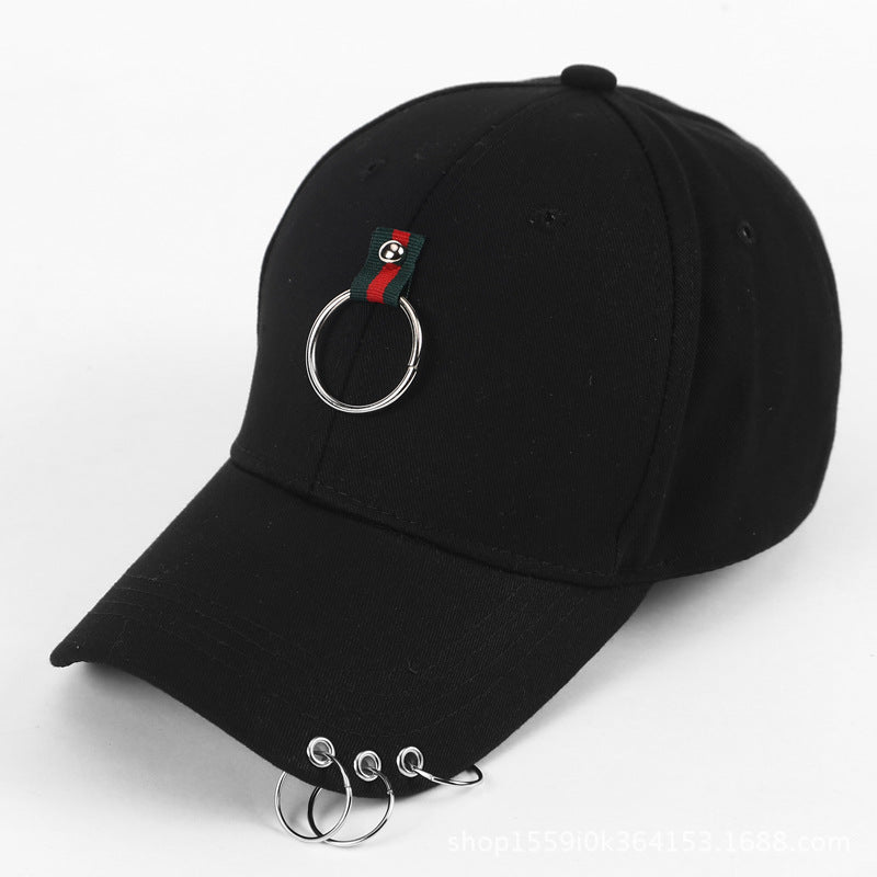 Wholesale Solid Color Fashion Hoop Curved Brim Baseball Cap
