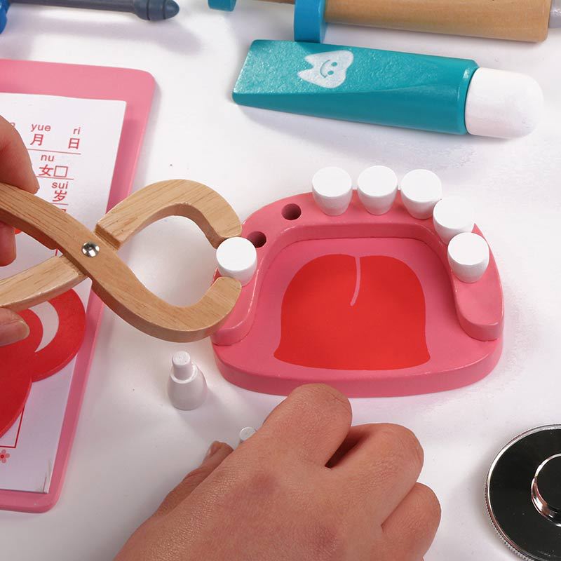 Wholesale of Wooden Children's Doctor Toys, Nurse Injection Tool Sets