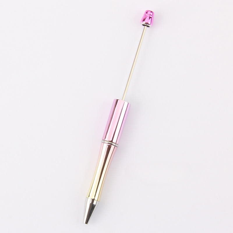 Wholesale 10pcs Plastic Gradient Beaded Ballpoint Pen