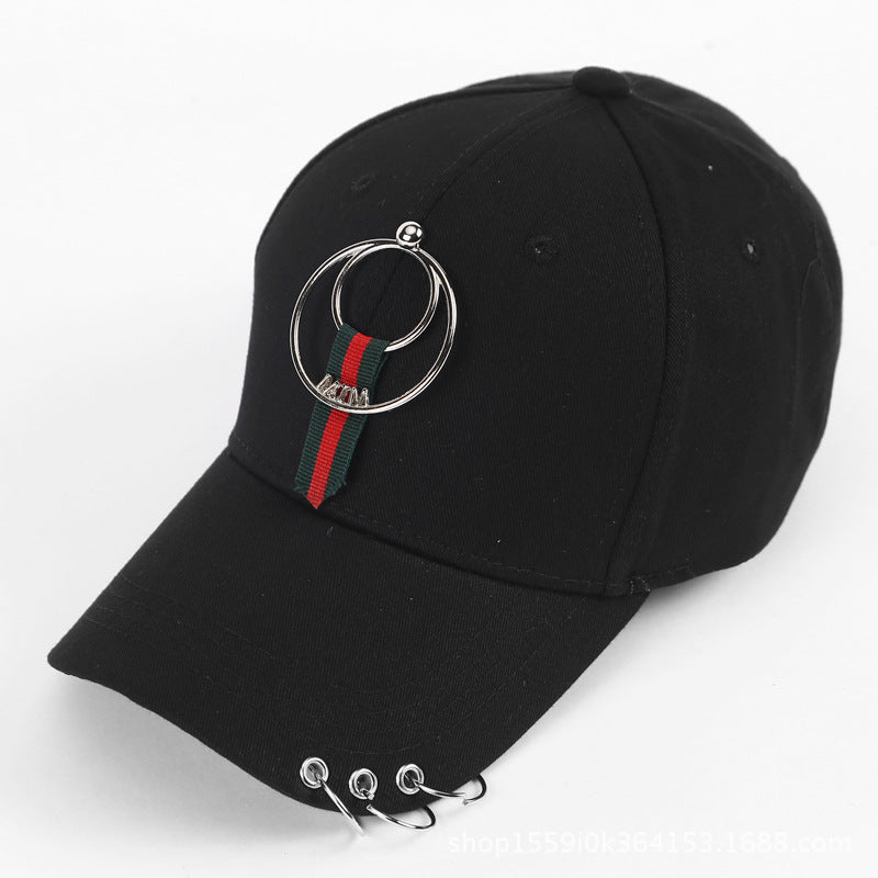 Wholesale Solid Color Fashion Hoop Curved Brim Baseball Cap