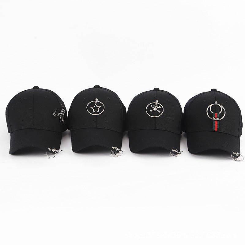 Wholesale Solid Color Fashion Hoop Curved Brim Baseball Cap