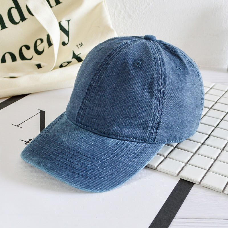 Wholesale Washed distressed denim baseball cap