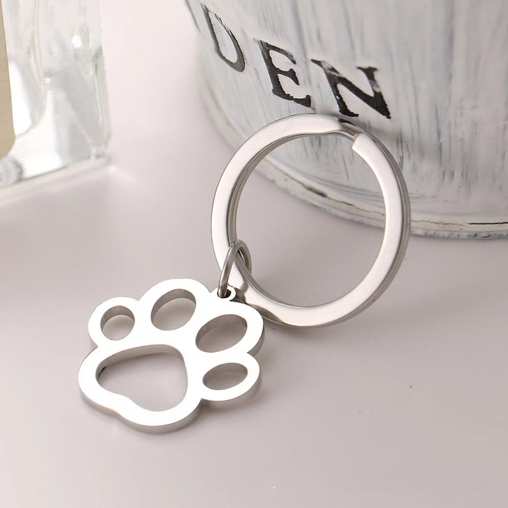 Wholesale Stainless Steel Cat Claw Keychains