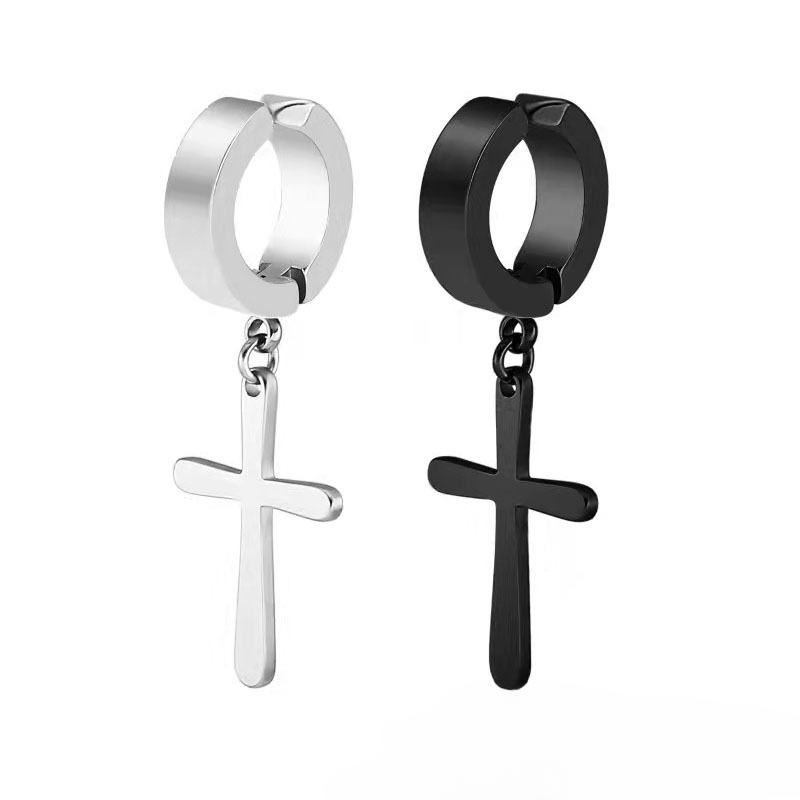 Wholesale Double Cross Long Earrings