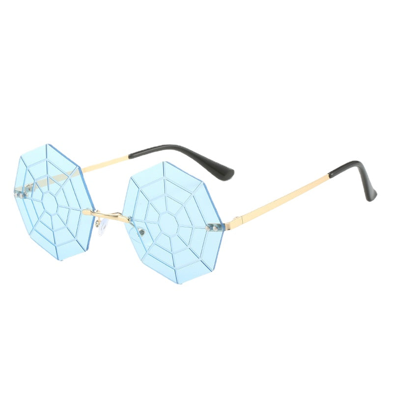 Wholesale Halloween Spider Web PC Sunglasses