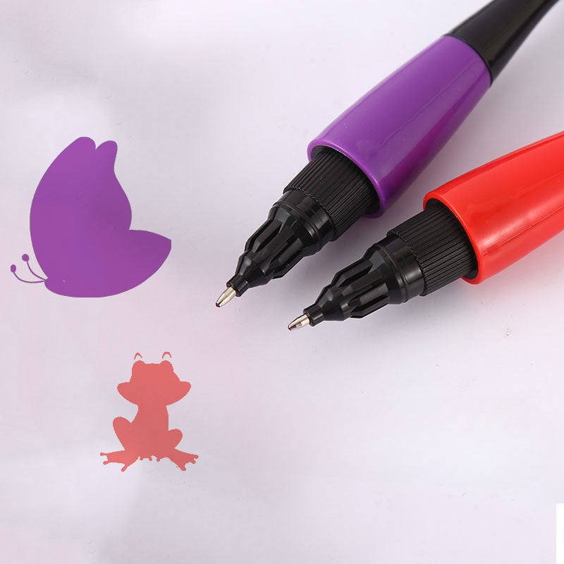 Wholesale Creative Stainless Steel Tip Graffiti Pen Smiley Seal Water Pen