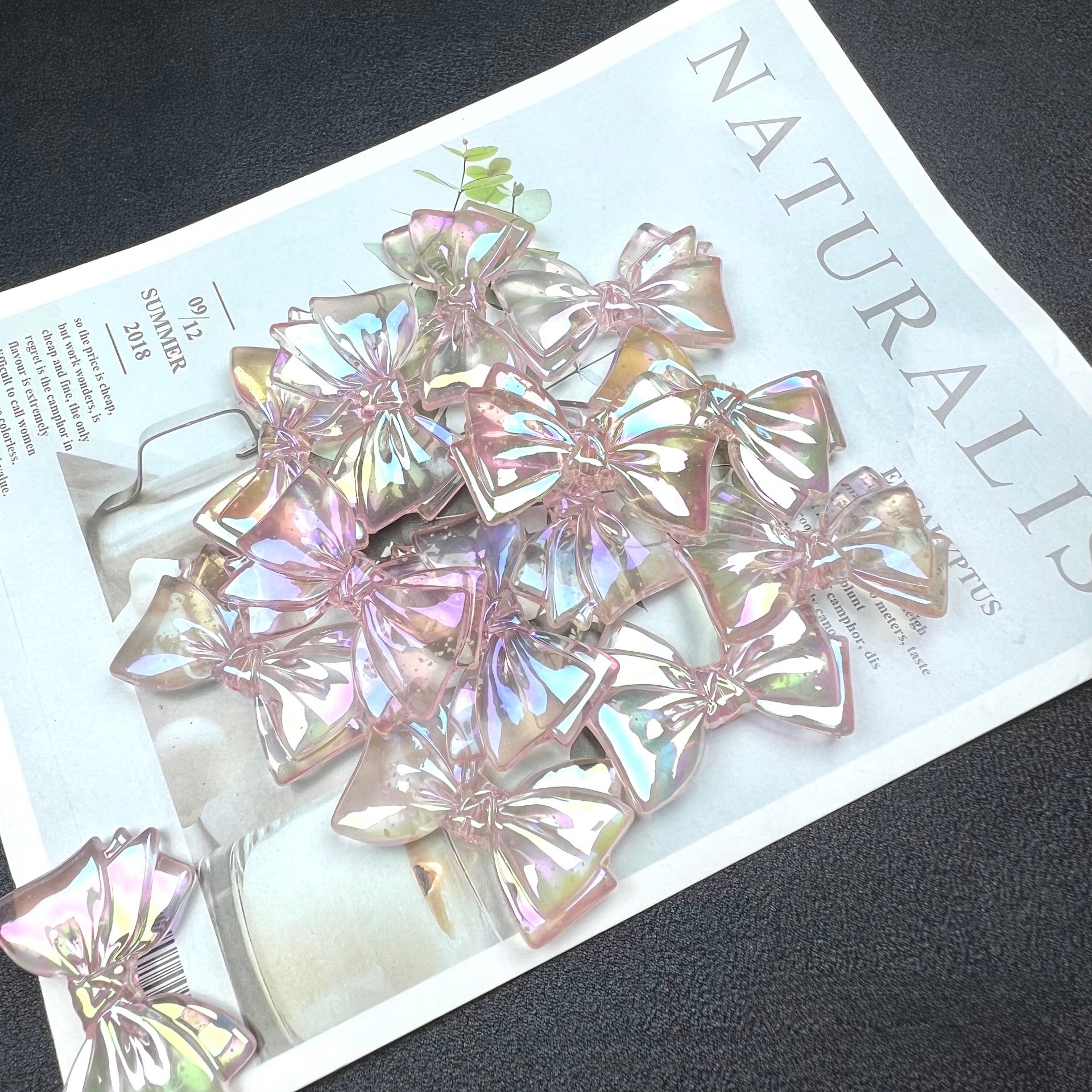 Wholesale 100PCS/PACK Bow Straight Hole Beads