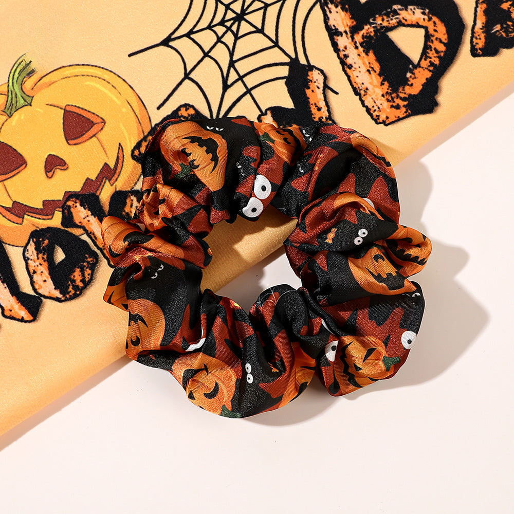 Wholesale Halloween Large Intestine Hair Ring, Pumpkin Skull, Personality Holiday Hair Accessories