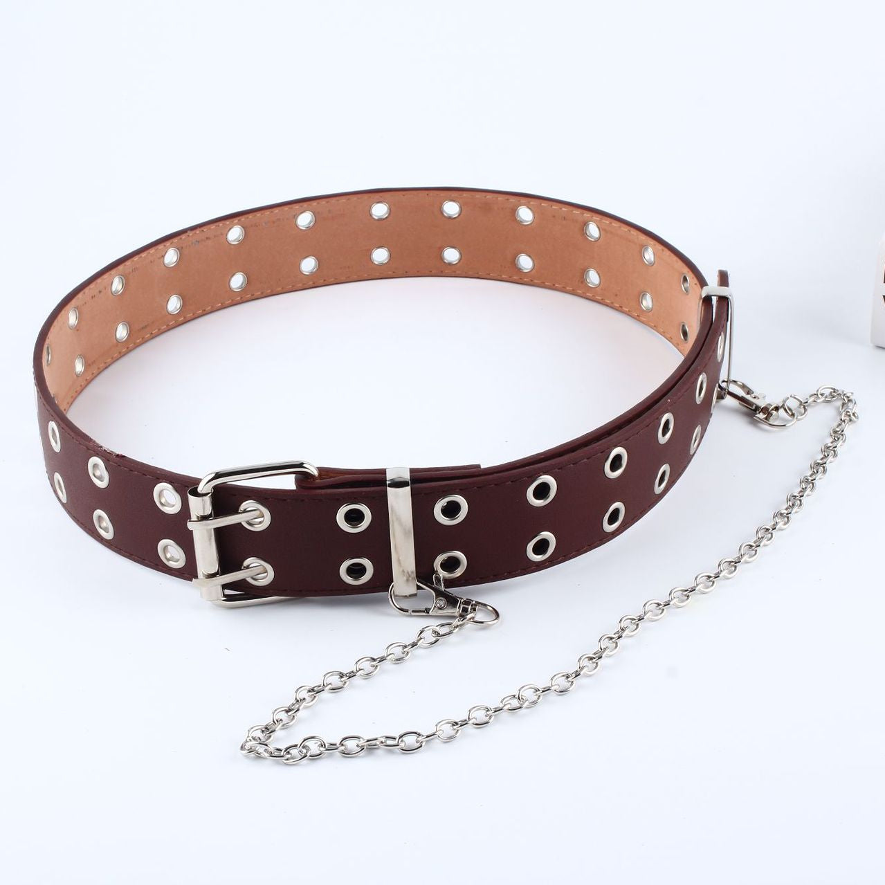 Whoelsale PU Pendant Chain Decoration Punk Style Waistband