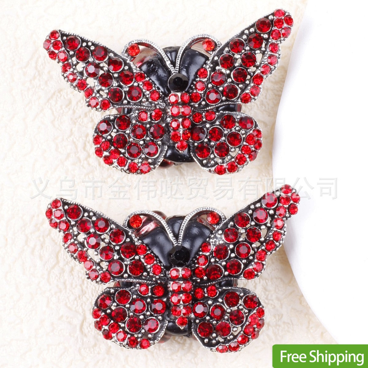 Wholesale 10pcs Butterfly Acrylic Rhinestone Diy Beads