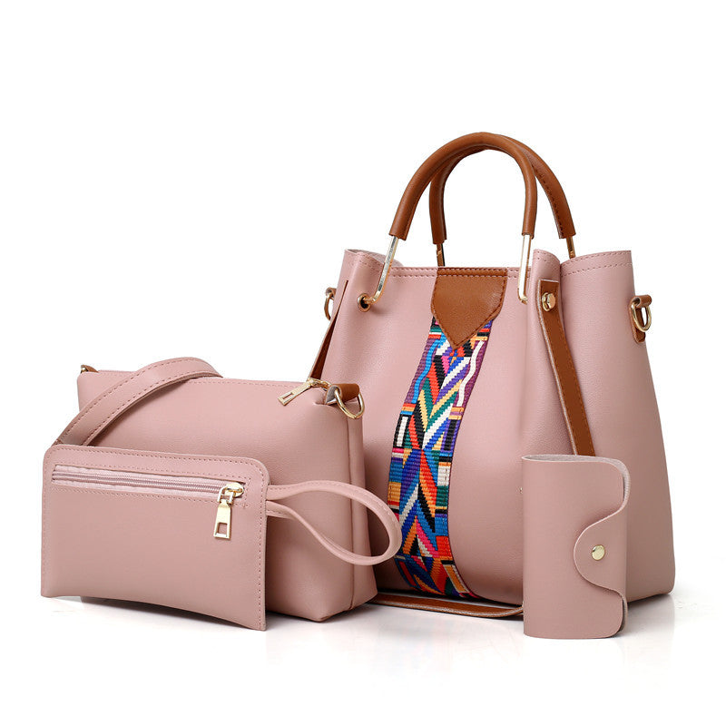 Wholesale PU Handheld Shoulder Crossbody Bag Set of Four
