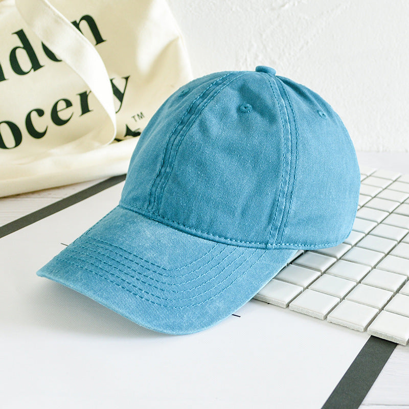 Wholesale Washed distressed denim baseball cap