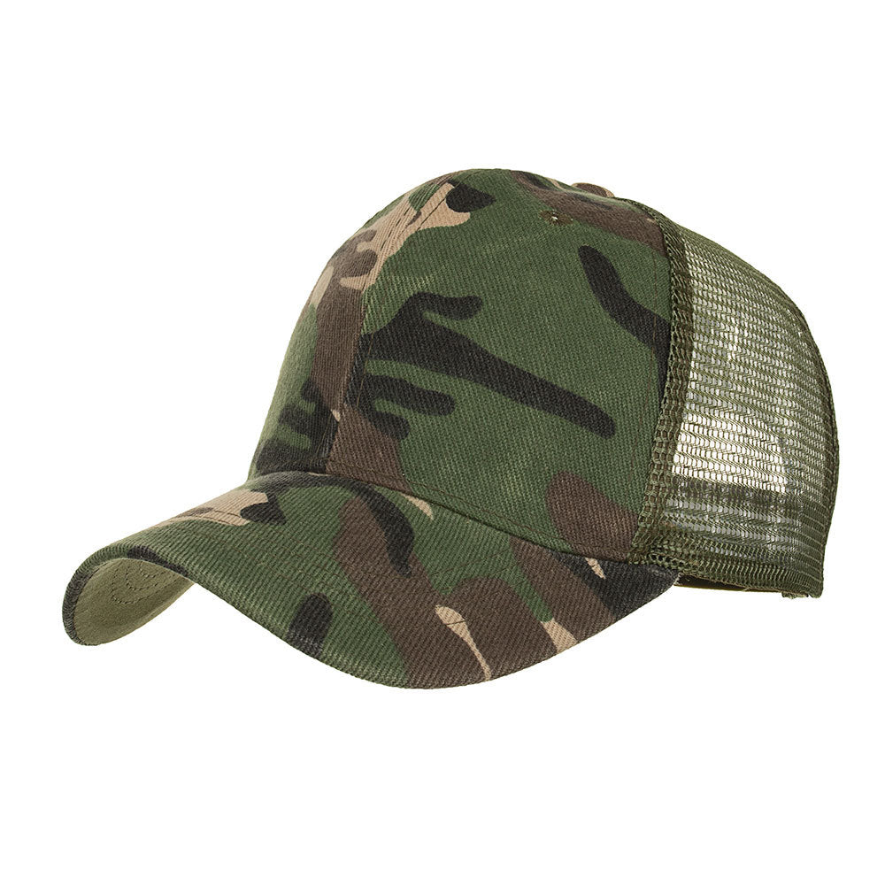 Wholesale Camouflage Mesh Breathable Sunshade Outdoor Baseball Cap