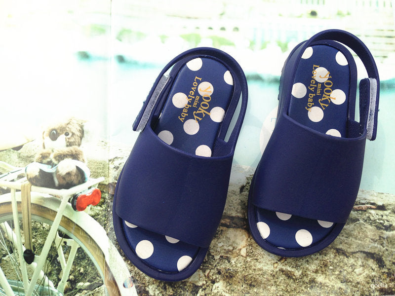 Wholesale PVC Polka Dot Kids Sandals