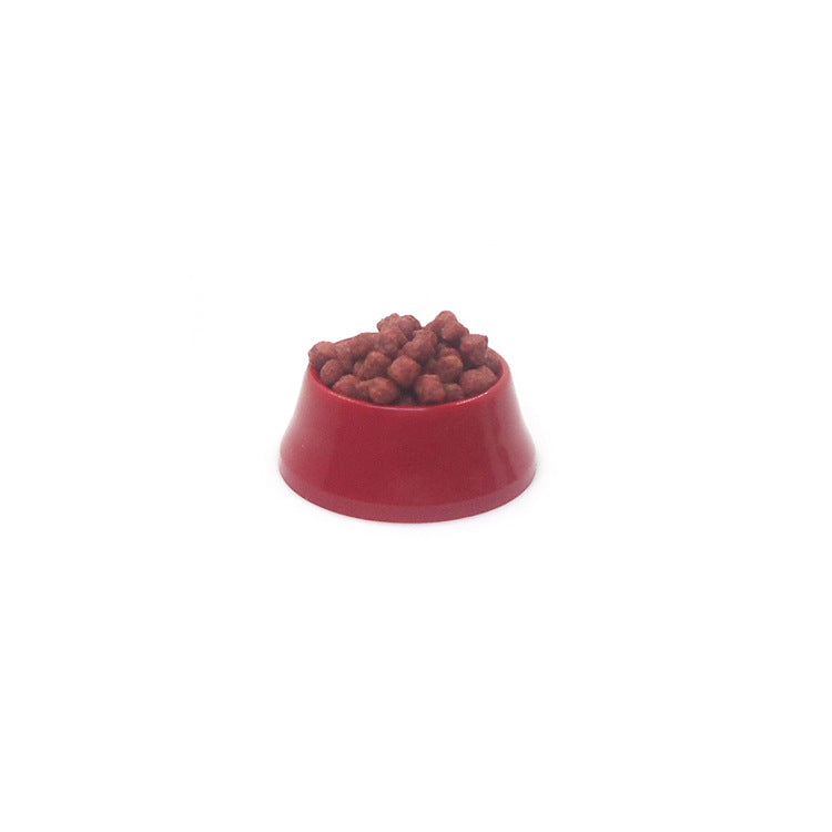 Wholesale 1:12 Dollhouse Accessories Bowl of Dog Food Model