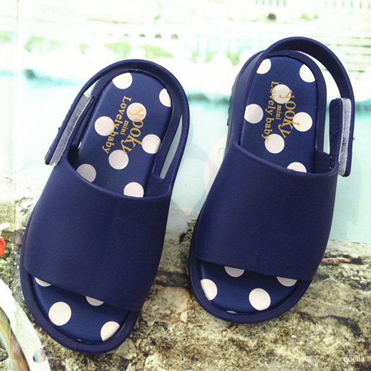 Wholesale PVC Polka Dot Kids Sandals
