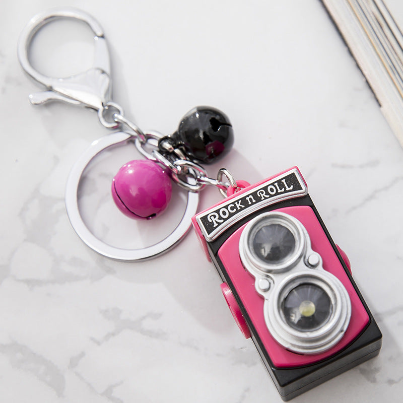 Wholesale camera pendant LED sounding luminous keychain