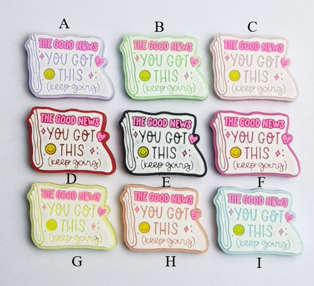 Wholesale Cartoon 10pcs 2D Luminous Silicone Beads Glow in The Dark Focal Beads