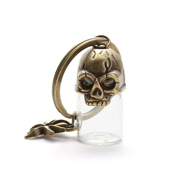 Wholesale Gothic Vintage Blood Bottle Halloween Alloy Keychain