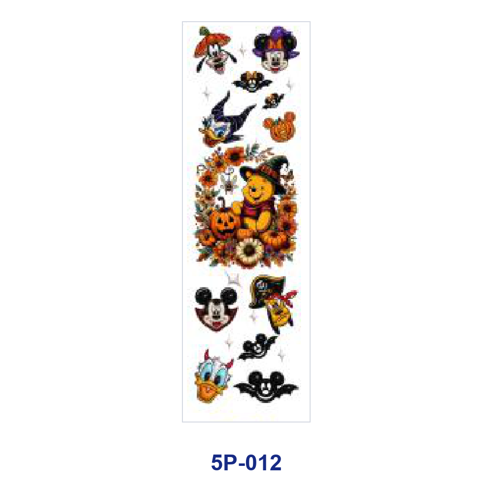 Wholesale 2/ 8/ 16pcs  Pumpkin Bat Ghost Spooky Gothic Print Pen and Bookmark Stickers UV DTF Wraps OLY Exclusive