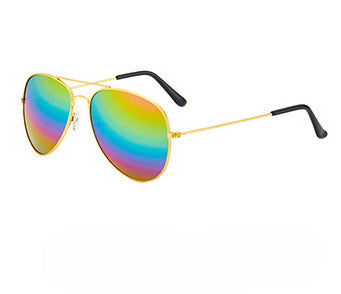 Wholesale Reflective Color Film Toad Mirror Colorful Sunglasses