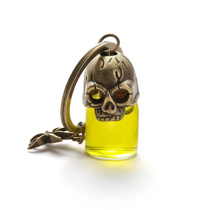 Wholesale Gothic Vintage Blood Bottle Halloween Alloy Keychain