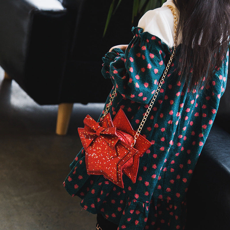 Wholesale PU Pentagram Children's Messenger Bag