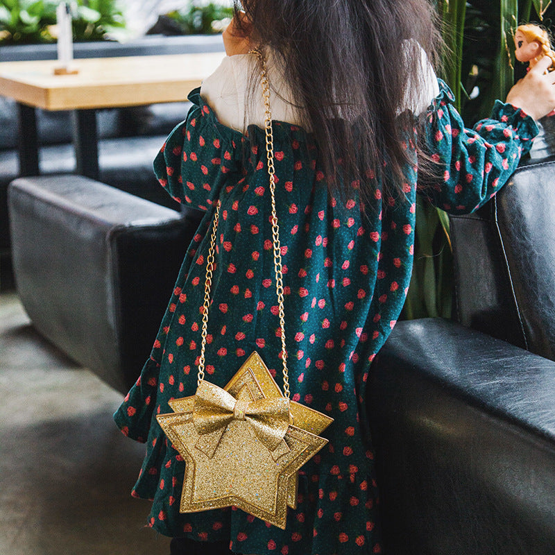 Wholesale PU Pentagram Children's Messenger Bag