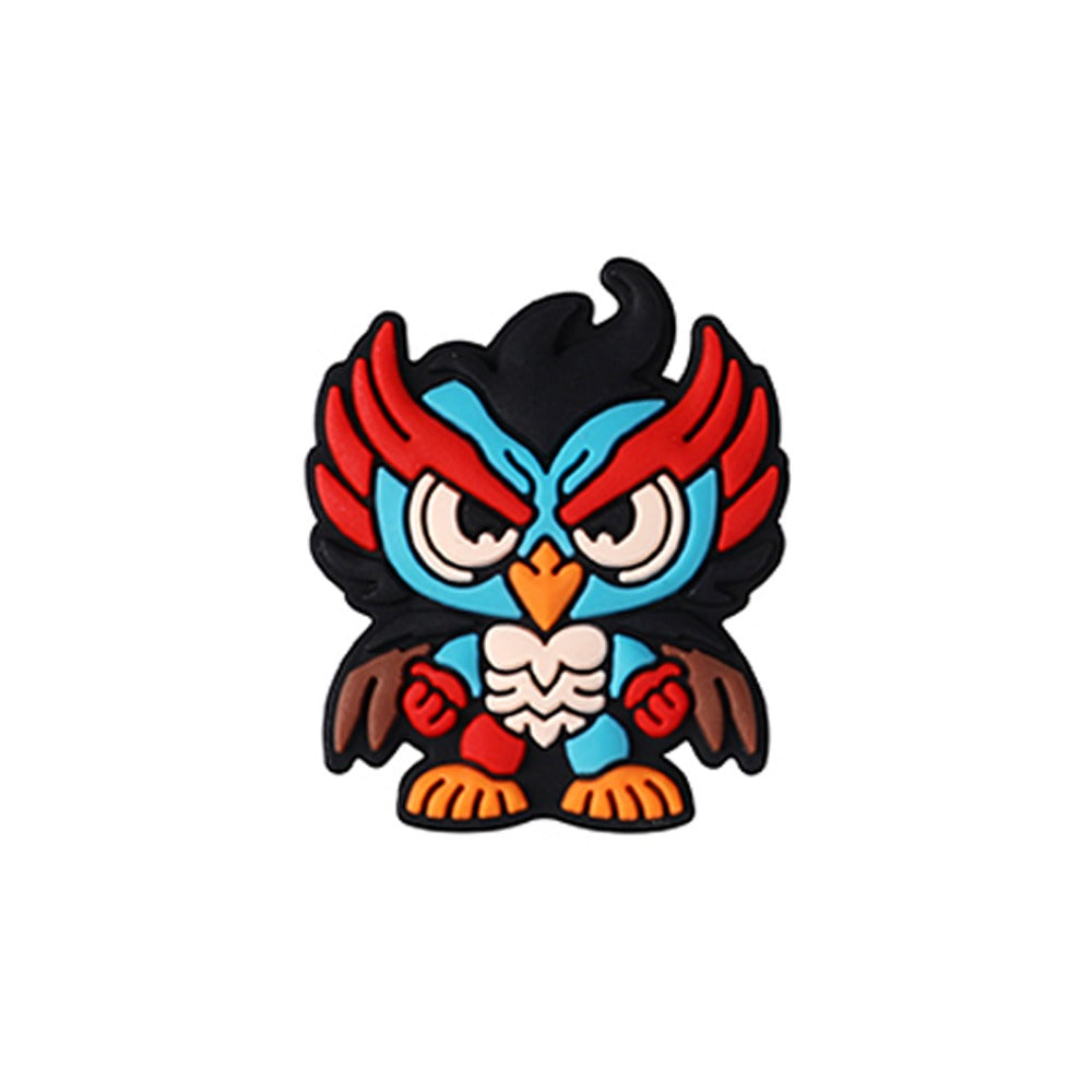 Wholesale 20pcs Cartoon Owl Superman Silicone Beads