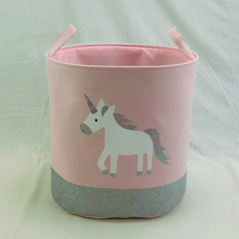 Wholesale Unicorn Rainbow Canvas Storage Bucket