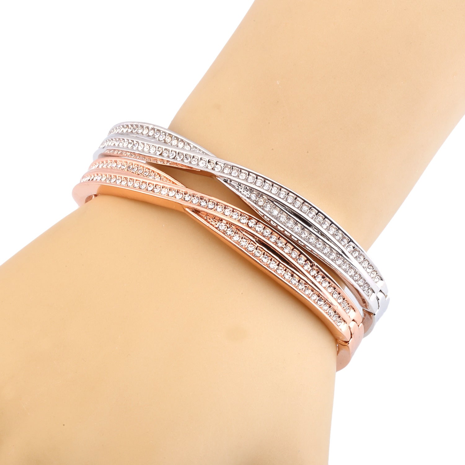 Wholesale Diamond Cross Silver Bracelet