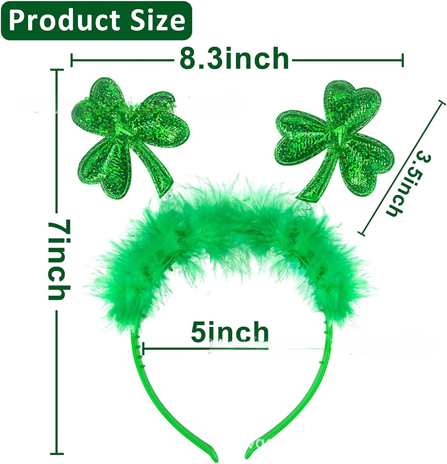 Wholesale 10pcs St. Patrick's Day Plastic Headbands