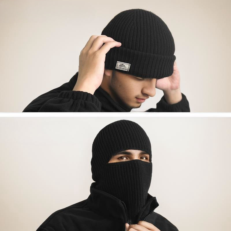 Wholesale Men's Outdoor Cycling Warm Face Mask Dual-purpose Beanie