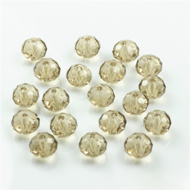 Wholesale 6-12MM Flat Beads Glass Wheel Crystal Beads Lanyard