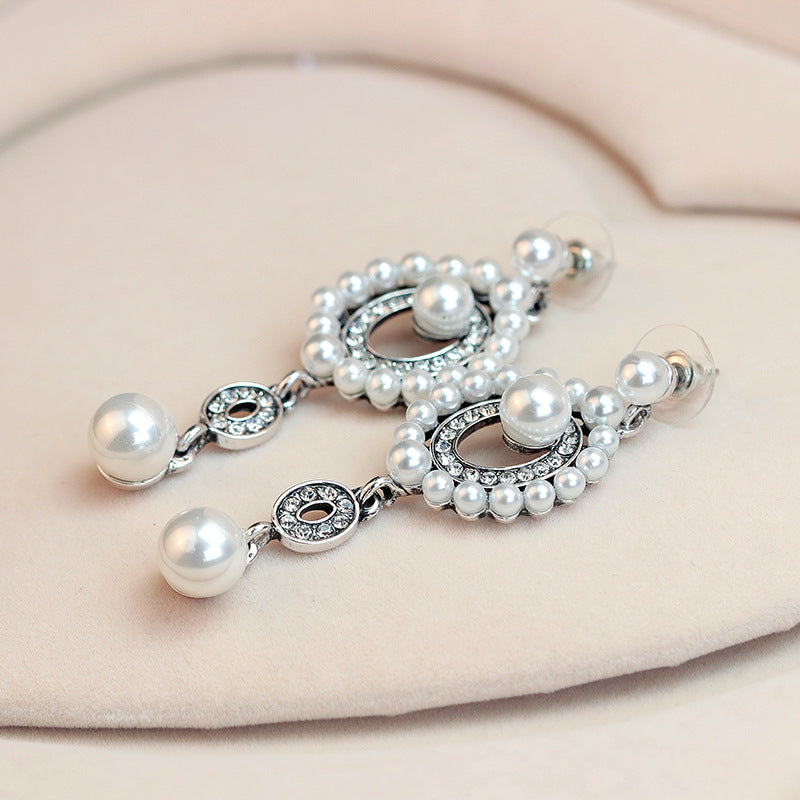 Wholesale Rhinestone Pearl Earrings