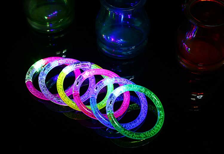 Wholesale Acrylic Colorful LED Bracelets