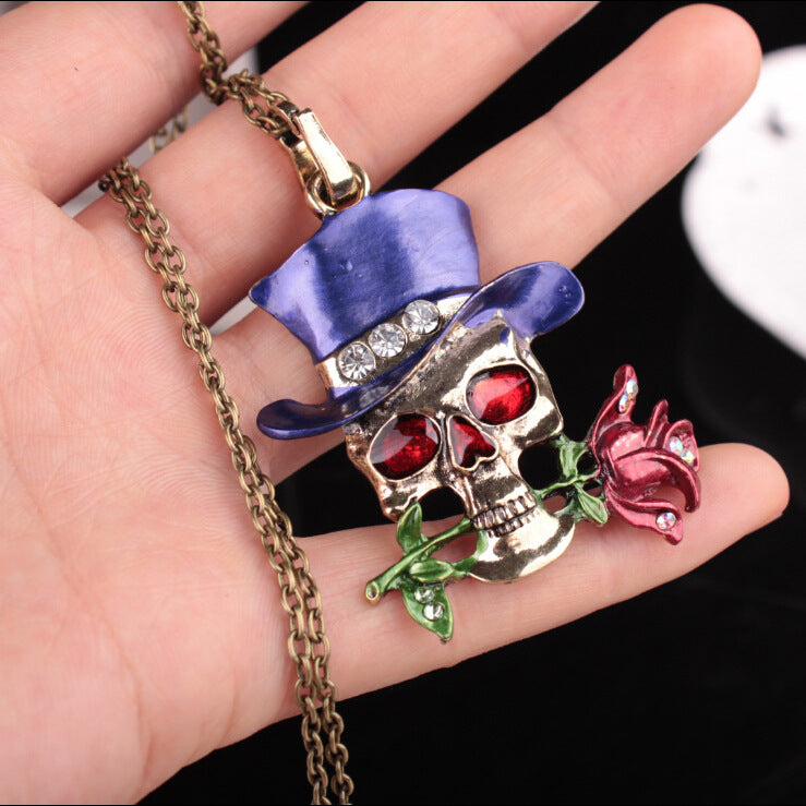 Wholesale Magician Rose Alloy Necklace