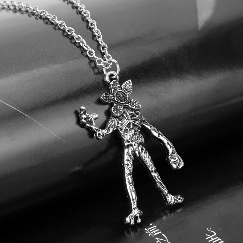 Wholesale Man-eating flowers monsters and chains Necklace