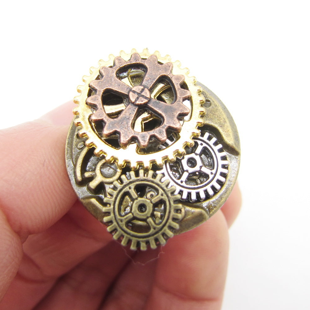Wholesale Steampunk Series Gear Aolly Ring
